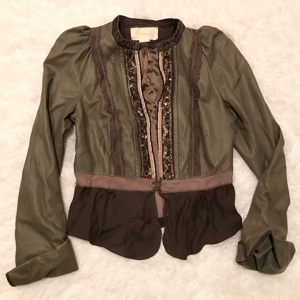 Hanii Y Lamb Leather Jacket